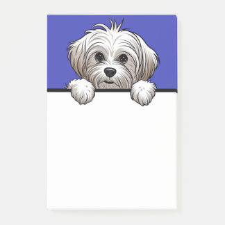 Maltese Schattigee Peeking Hondenliefhebber Gifts Post-it® Notes