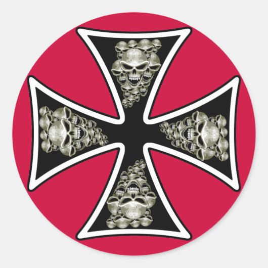 Maltese schedels Sticker (Voorkant)