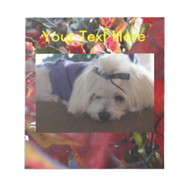 Maltese Seizoenen leren design Notitieblok