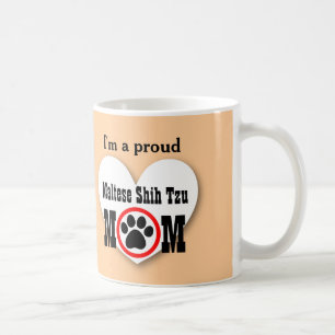 MALTESE SHIH TZU Mam Hondenliefhebber Pauw Print G Koffiemok
