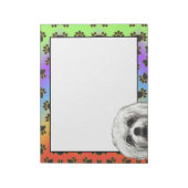 Maltese terrier Dog paw-patroon Notitieblok (Gedraaid)