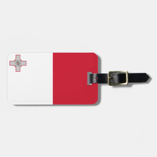 Maltese vlag bagagelabel