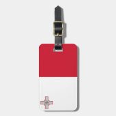 Maltese vlag bagagelabel (Voorkant verticaal)