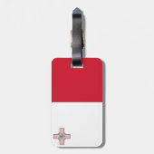 Maltese vlag bagagelabel (Achterkant verticaal)
