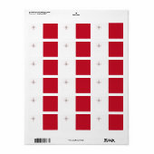 Maltese vlag etiket (Full Sheet)