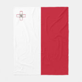Maltese vlag fleece deken (Voorkant)