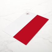 Maltese vlag folie uitnodiging (Gedraaid)