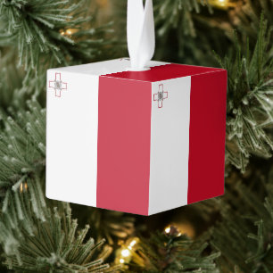 Maltese vlag kubus ornament