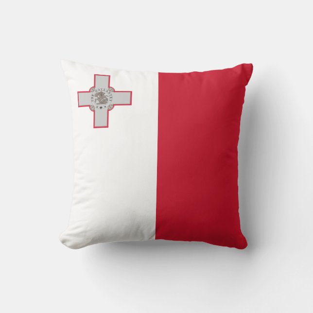 Maltese vlag kussen (Voorkant)