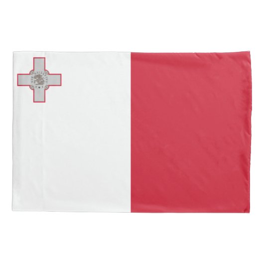 Maltese vlag kussensloop (Achterkant)