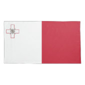 Maltese vlag kussensloop (Achterkant)
