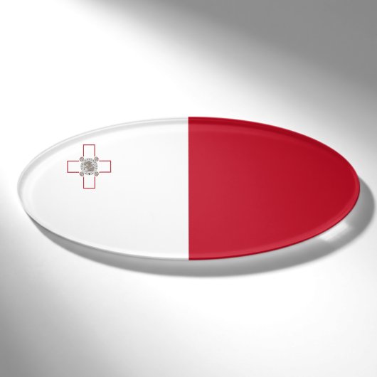 Maltese vlag naambadge (Voorkant)