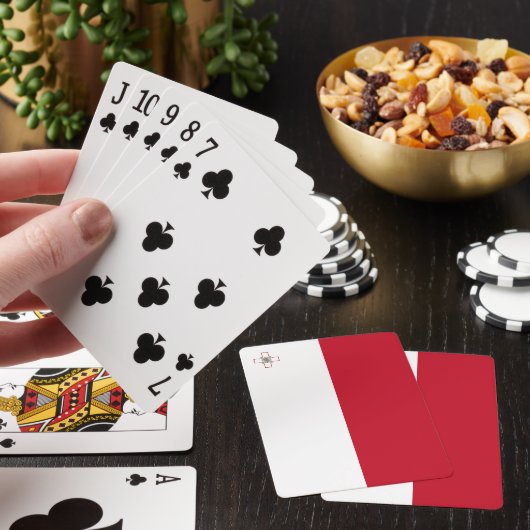 Maltese vlag pokerkaarten (Insitu)