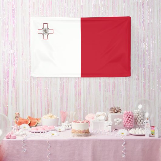 Maltese vlag spandoek (Feest)
