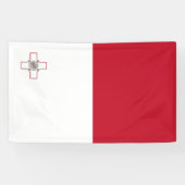Maltese vlag spandoek (Horizontaal)