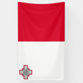 Maltese vlag spandoek (Verticaal)