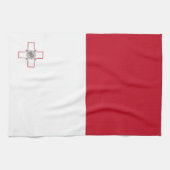 Maltese vlag theedoek (Horizontaal)