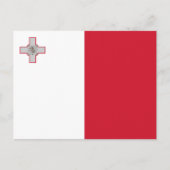 Maltese Vlag, Vlag van Malta Briefkaart (Voorkant)