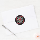 Maltese vlammende schedel Stickers (Envelop)