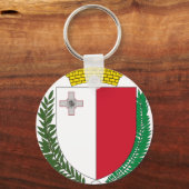 Maltese wapenmantel sleutelhanger (Voorkant)