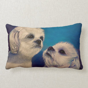 Maltese witte Puppies Kussen