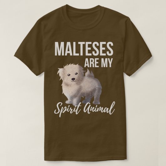 Maltesen zijn mijn dierlijk t-shirt (Design voorkant)