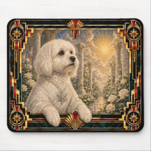 Maltezer, Art Deco Hond Muismat
