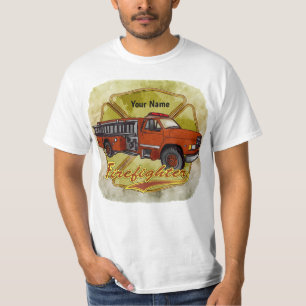 Maltezer brandweerauto brandweerman t-shirt