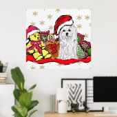 Maltezer Hond Poster (Thuiskantoor)