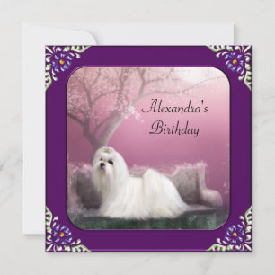 Maltezer & Kersenbloesempark Paars Kader Kaart