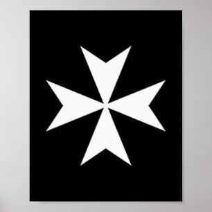 Maltezer kruis Katholieke Christus ridderorde Poster
