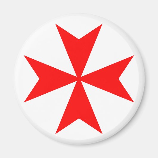 Maltezer Kruis Magneet (Voorkant)