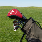 Maltezer Kruis Symbool Golfheadcover (Insitu)