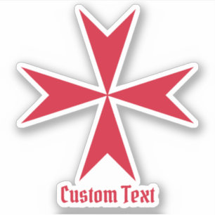 Maltezer Kruis Symbool Sticker