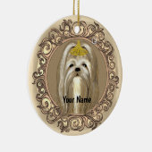 Maltezer Prinses hond ornament (Rechts)
