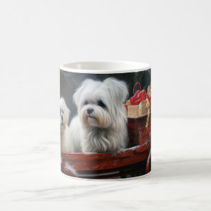 Maltezer Sneeuw Slede Kerst Decor Koffiemok