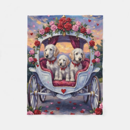 Maltezer Valentijnsdag Fleece Deken (Voorkant)