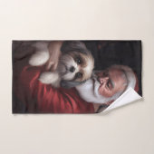 Malti Tzu Avec Noël Festif Du Père Noël (Serviette à main)