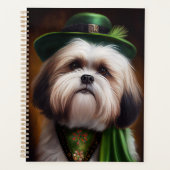 Malti Tzu Chien en Robe de la Saint Patrick (Devant)
