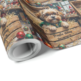 Malti Tzu Kerst Ornament Inspecteur Vakantie Cadeaupapier
