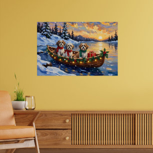 Malti Tzu Kerstboot Vakantie Poster