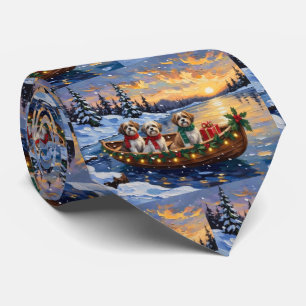 Malti Tzu Kerstboot Vakantie Stropdas