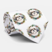 Malti Tzu Kerstkrans feestelijke pup Stropdas (Opgerold)