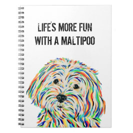 Maltipoo Dog Notitieboek 6,5 x 8,75 inch