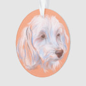 Maltipoo Dog Pastel Art Ornament (voorkant)