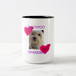 Maltipoo Grandma Tweekleurige Koffiemok