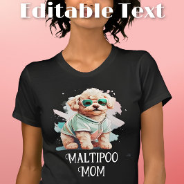 Maltipoo Hond Moeder Zonnebril T-shirt