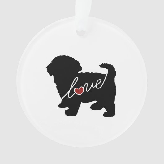 Maltipoo Love Ornament (voorkant)