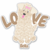 Maltipoo Love Sticker (Voorkant)