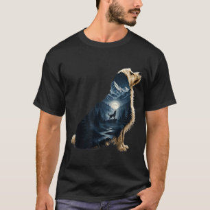 Maltipoo maanverlichte berghondliefhebber wilderni t-shirt